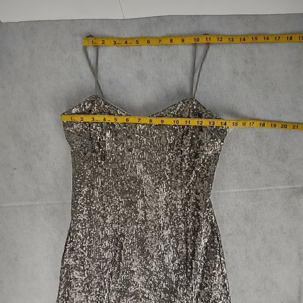 Banana Republic L’wren Scot Silver Sequin Wiggle Cocktail Dress Size 6P (NWT) - Picture 8 of 15